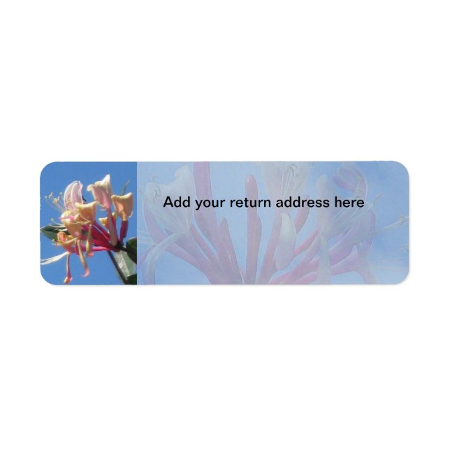 Honeysuckle Return-adressetikett Returadress Etikett (Framsidan)