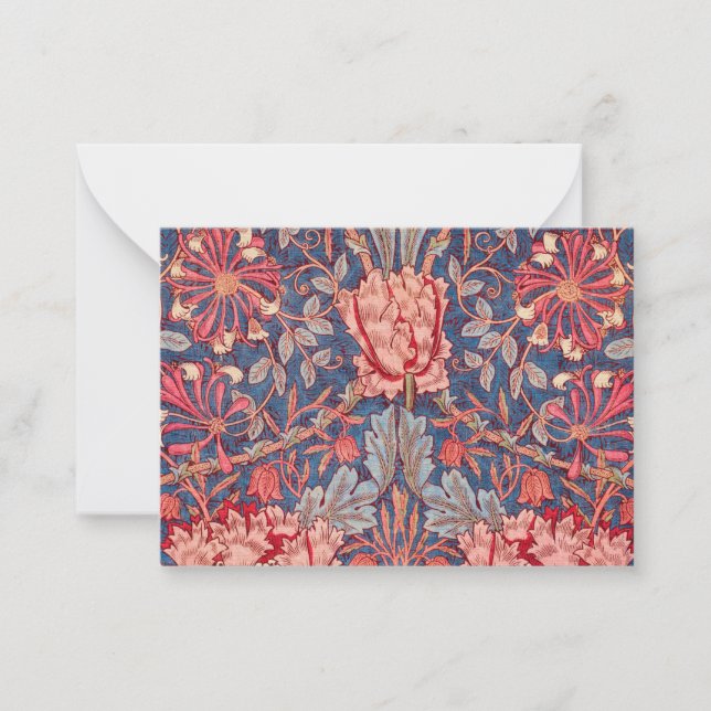 Honeysuckle, Tapet av William Morris Anteckningskort (Framsida)