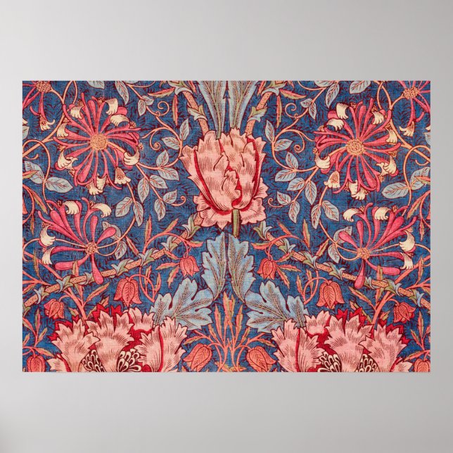 Honeysuckle, Tapet av William Morris Poster (Framsidan)