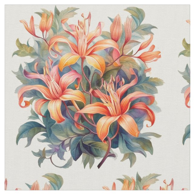Honeysuckle Tyg (Närbild)