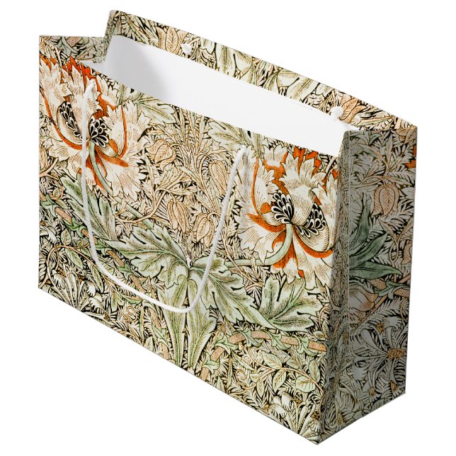Honeysuckle, William Morris Large Gift Bag (Framsidan Vinklad)