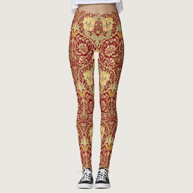 Honeysuckle William Morris Leggings (Framsida)
