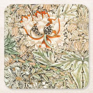 Honeysuckle, William Morris Underlägg Papper Kvadrat