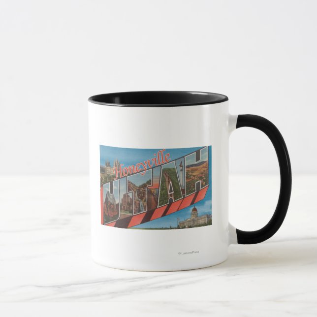 Honeyville, Utah - Large Brev Scenes Mugg (Höger)