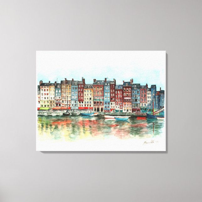 Honfleur Canvastryck (Framsida)