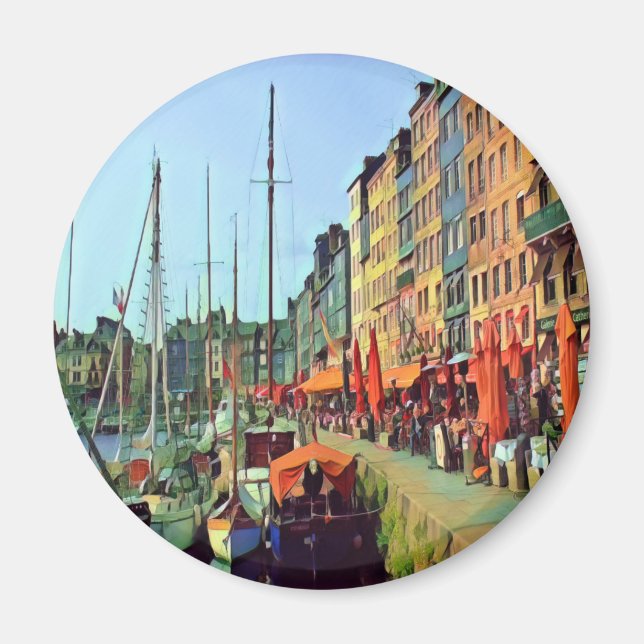 HONFLEUR - dockning - vy Magnet (Framsidan)