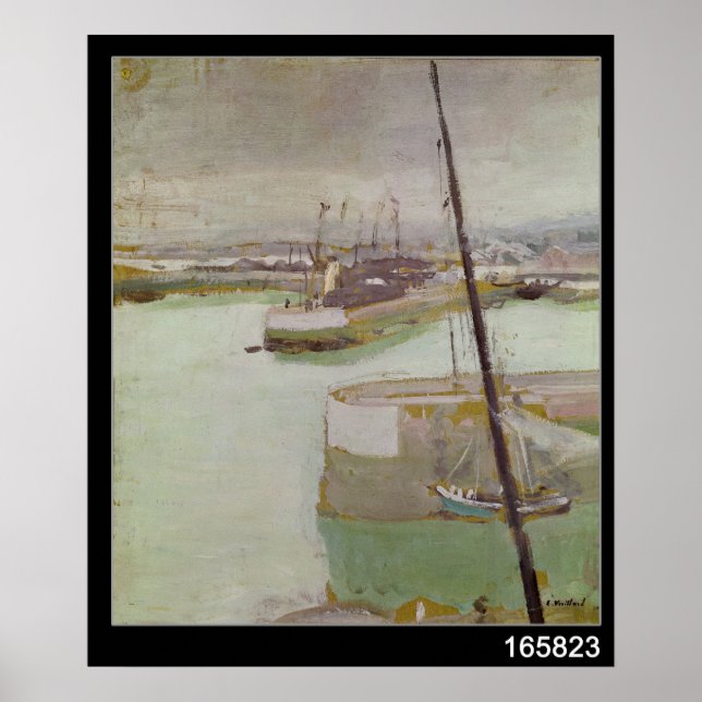 Honfleur hamn 1919 poster (Framsidan)
