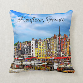 Honfleur hamn i Normandie, Frankrike. Kudde