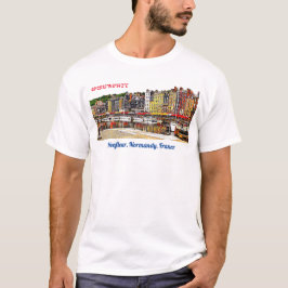 Honfleur hamn i Normandie, Frankrike. T Shirt
