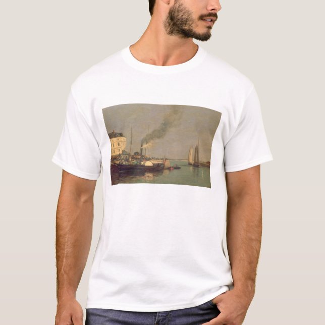 Honfleur. La Jetee, 1854-57 (olja på panel) Tee Shirt (Framsida)
