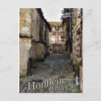 Honfleur-målning, frankrike-kort vykort