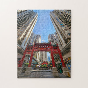 Hong Kong Aberdeen Chinese Grind view puzzle Pussel