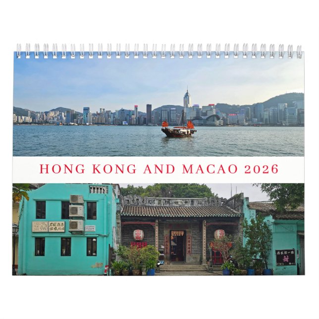 Hong Kong and Macao 2026 calendar Kalender (Omslag)