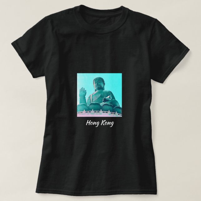 Hong Kong Big Buddha Lantau Island resa T Shirt (Design framsida)