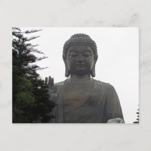 hong kong big buddha vykort