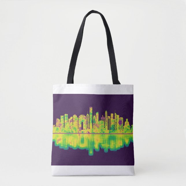 Hong Kong China Skyline Tygkasse (Framsida)