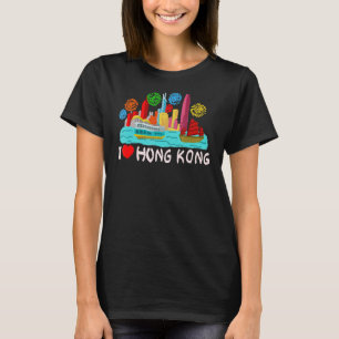 Hong Kong City China, för manar kvinnor 6 T Shirt