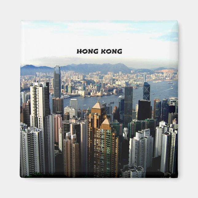Hong Kong Cityscape Magnet (Framsidan)