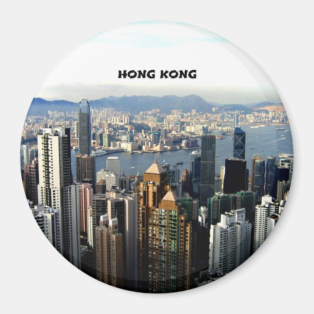 Hong Kong Cityscape Magnet (Framsidan)