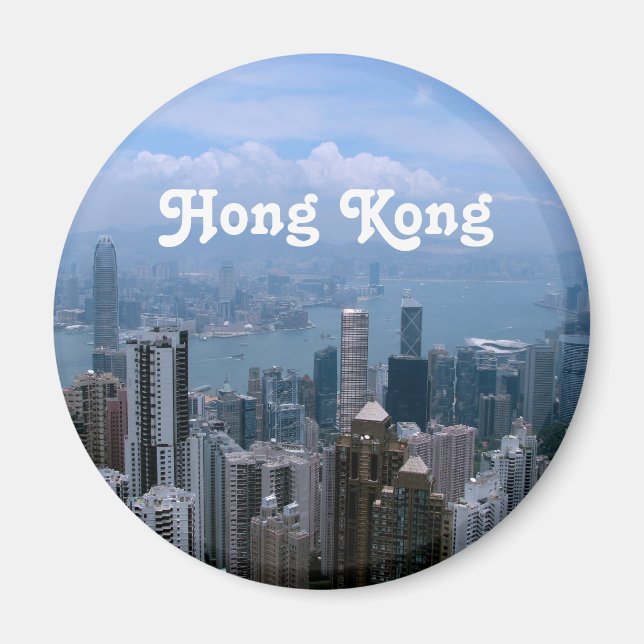 Hong Kong Cityscape Magnet (Framsidan)