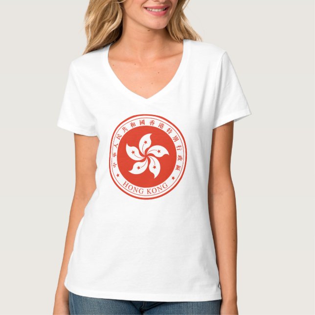 hong kong emblem T-Shirt (Framsida)