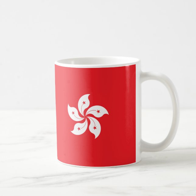 Hong Kong Flagga Ceramic Mugg (Höger)