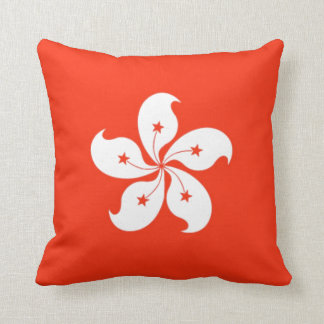 Hong Kong Flagga Cushion Kudde