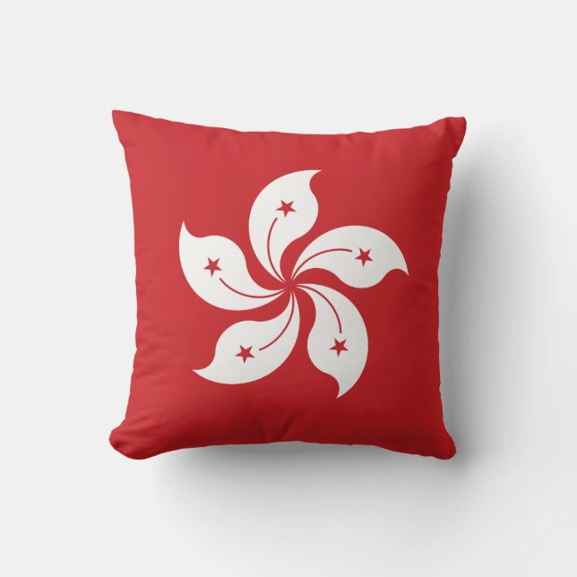 Hong Kong flagga Kudde (Framsida)