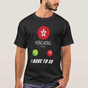 Hong Kong Flagga Souvenir Hong Kong uppger att Ca T Shirt