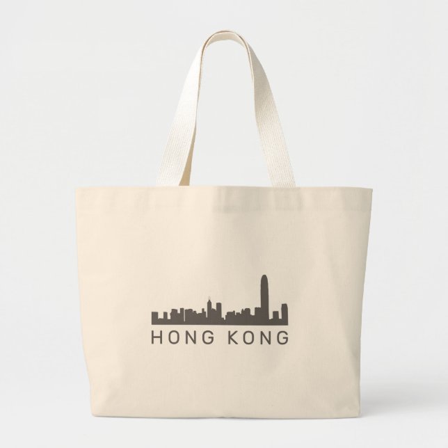 Hong Kong Gift HK Skyline Gift Jumbo Tygkasse (Framsidan)