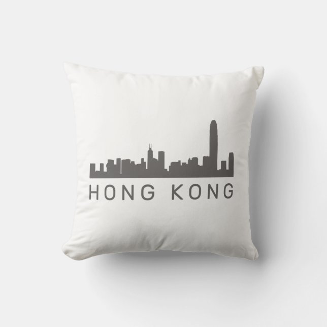 Hong Kong Gift HK Skyline Gift Kudde (Framsida)