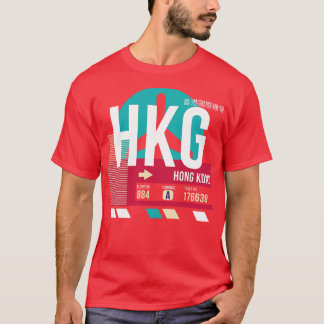 Hong Kong HKG Airport Code Baggage Märkre 3 T Shirt