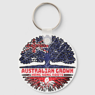Hong Kong Hongkong Australien, Träd Roots Nyckelring