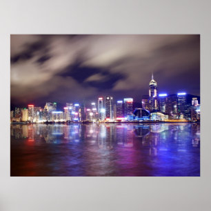 Hong Kong horisont Poster