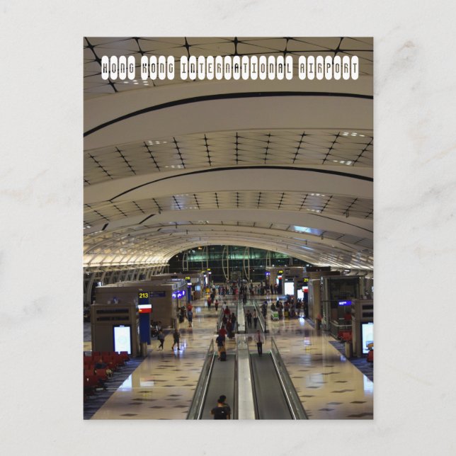 Hong Kong internationell flygplats Vykort (Framsida)