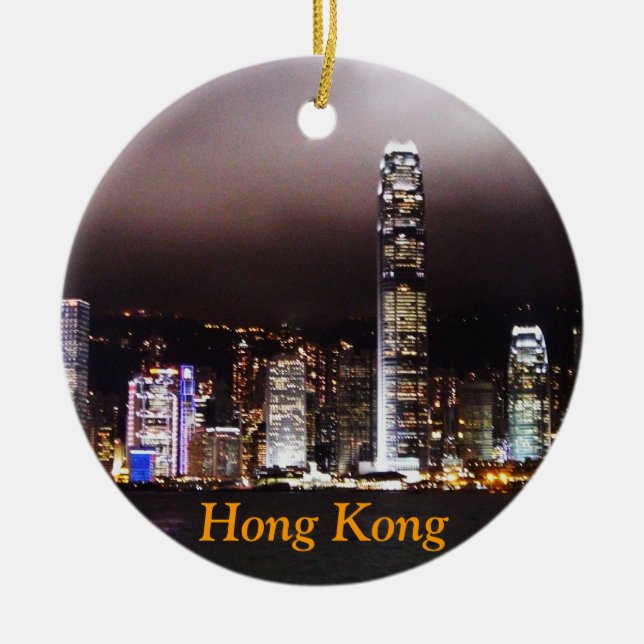 Hong Kong julprydnad Julgransprydnad Keramik (Framsidan)