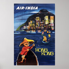 Hong Kong konst kinesisk målning Air-India Resa Po Poster