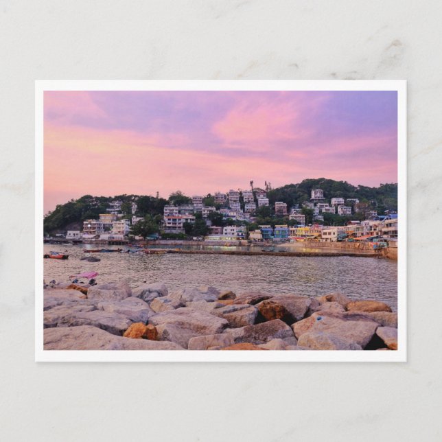Hong Kong Lamma Island Postcard Vykort (Framsida)