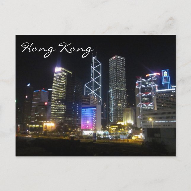 hong kong ljus vykort (Framsida)
