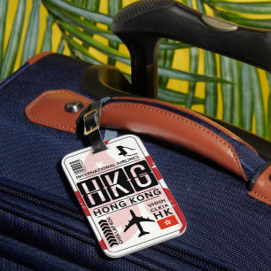 Hong Kong Luggage Tag Bagagebricka