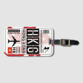 Hong Kong Luggage Tag Bagagebricka