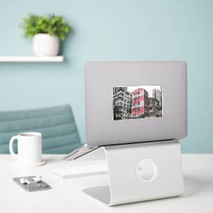 Hong Kong Mongkok China Kowloon Fine Art Souvenir Klistermärken