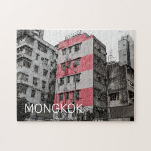 Hong Kong Mongkok Kina Kowloon Fint Konstminne Pussel