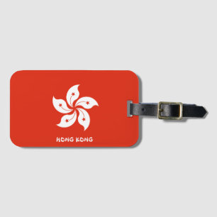 Hong Kong National Flagga Patriotic Bagagebricka