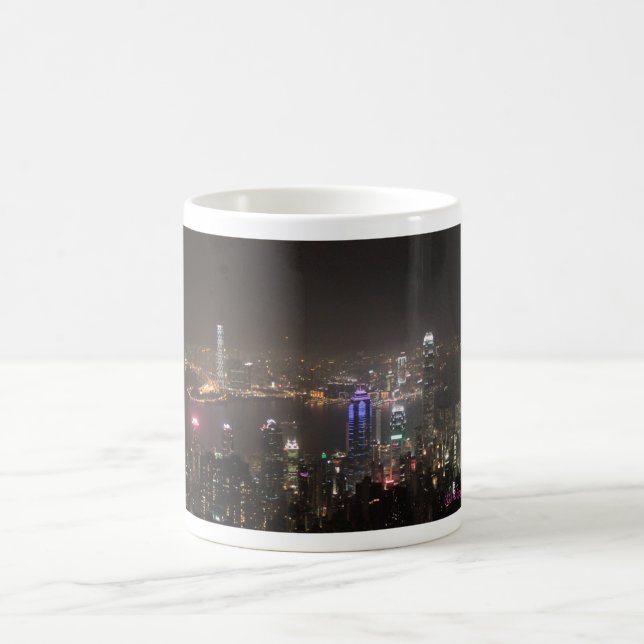 Hong Kong natthorisont Kaffemugg (Center)