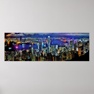 Hong Kong natthorisont Poster