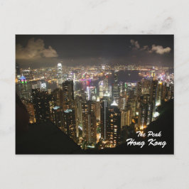 Hong Kong Nattscen, toppen, vykort