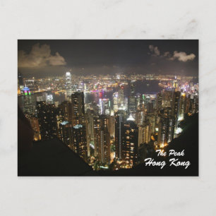 Hong Kong Nattscen, toppen, vykort