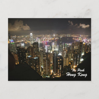 Hong Kong Nattscen, toppen, vykort
