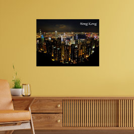 Hong Kong Nightscape Poster
